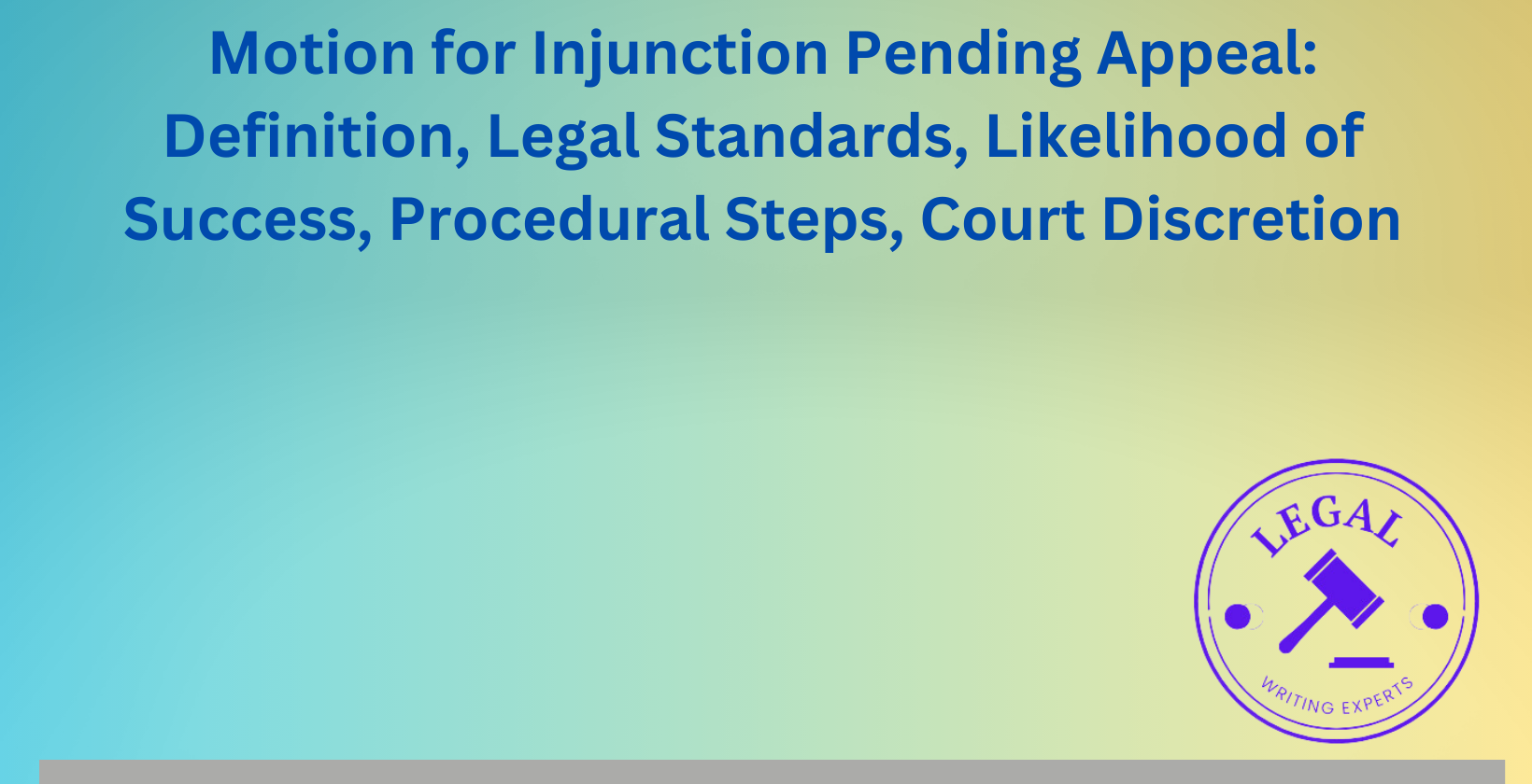 Motion for Injunction Pending Appeal: Legal standards and likelihood of success