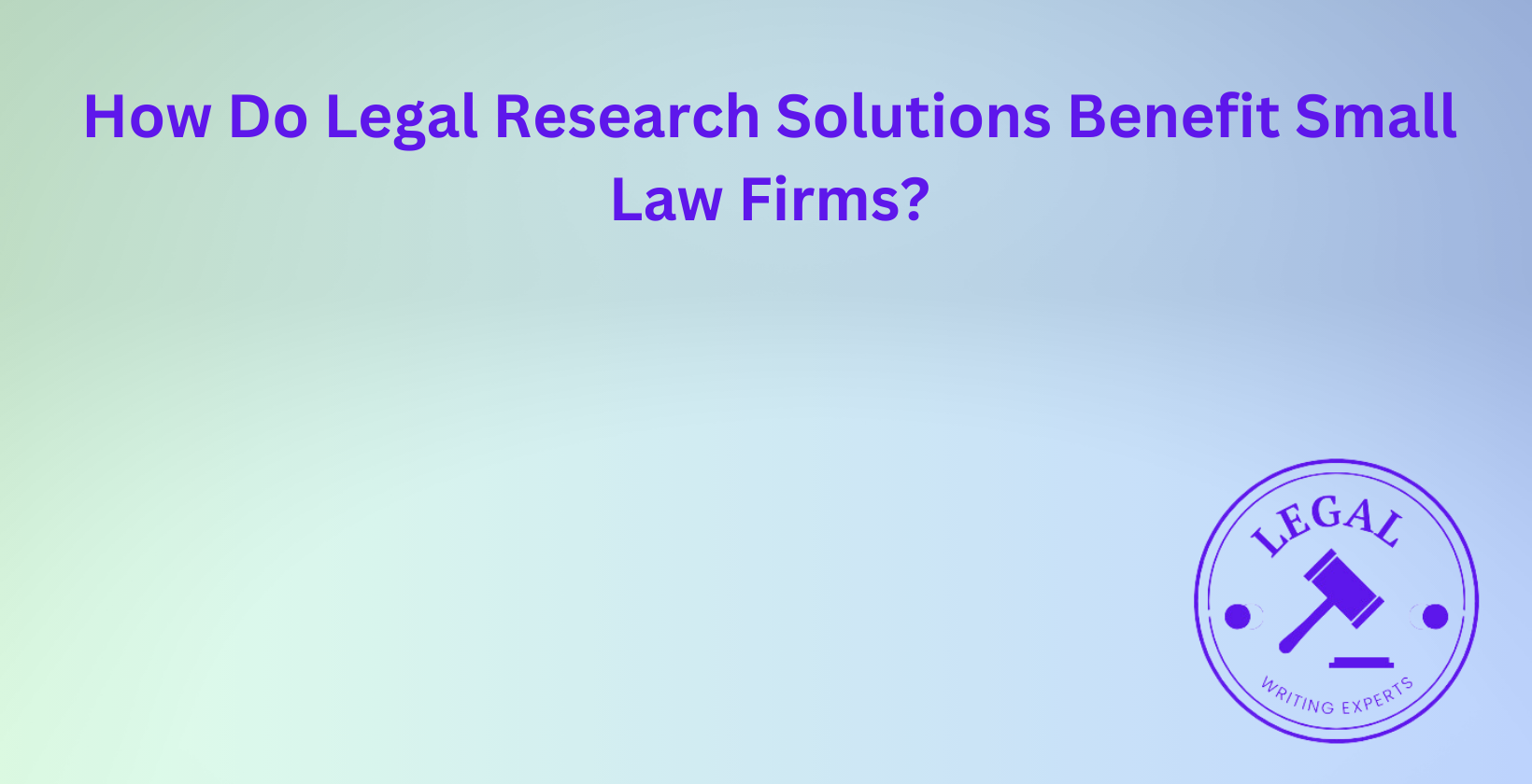 Small law firm benefits from research solutions