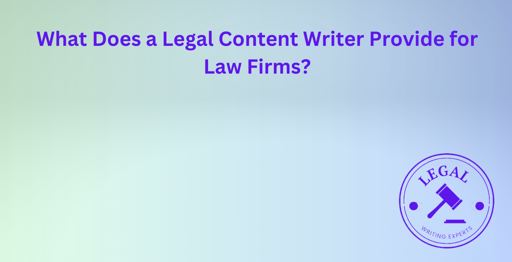 What legal content writers provide law firms