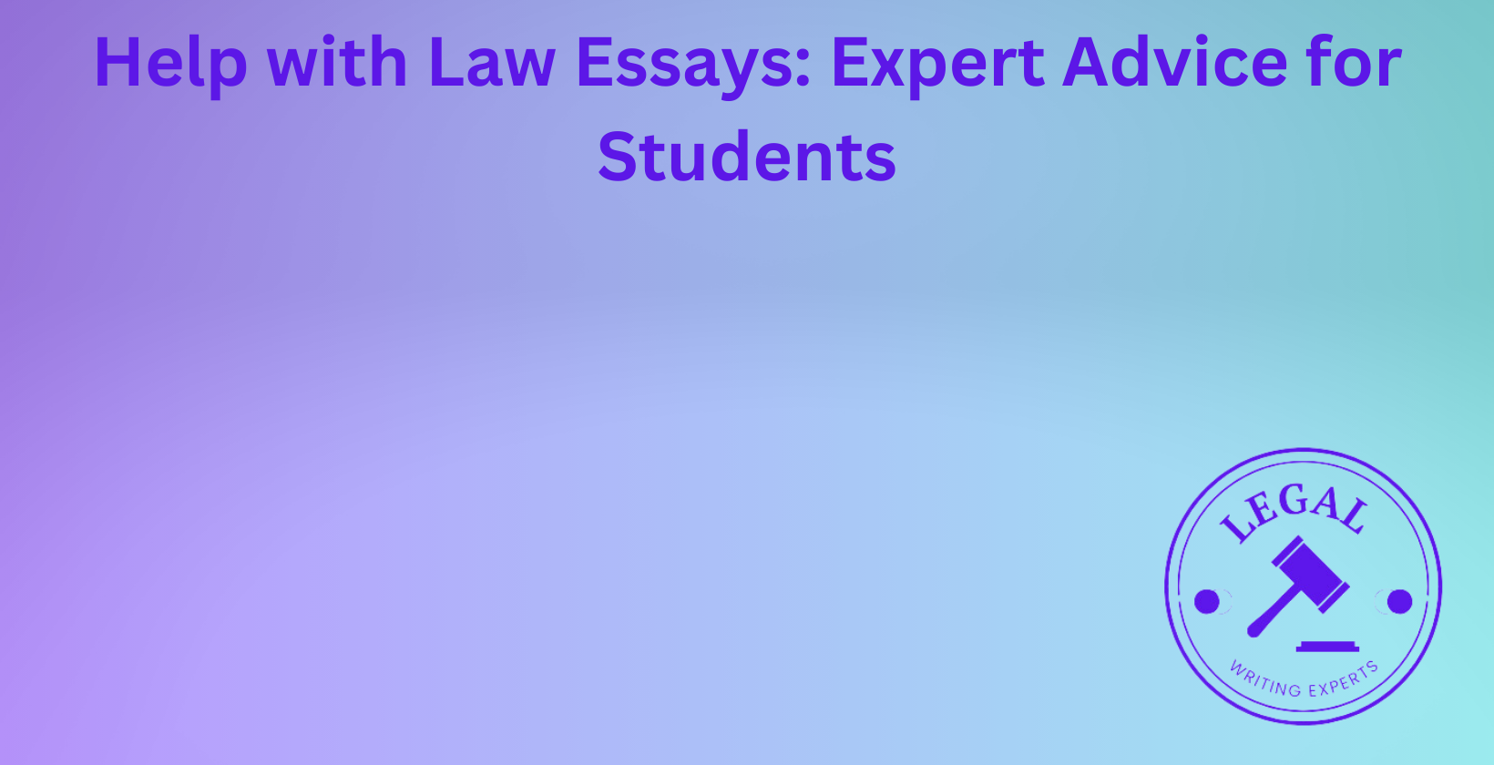 Expert help with law essays for students