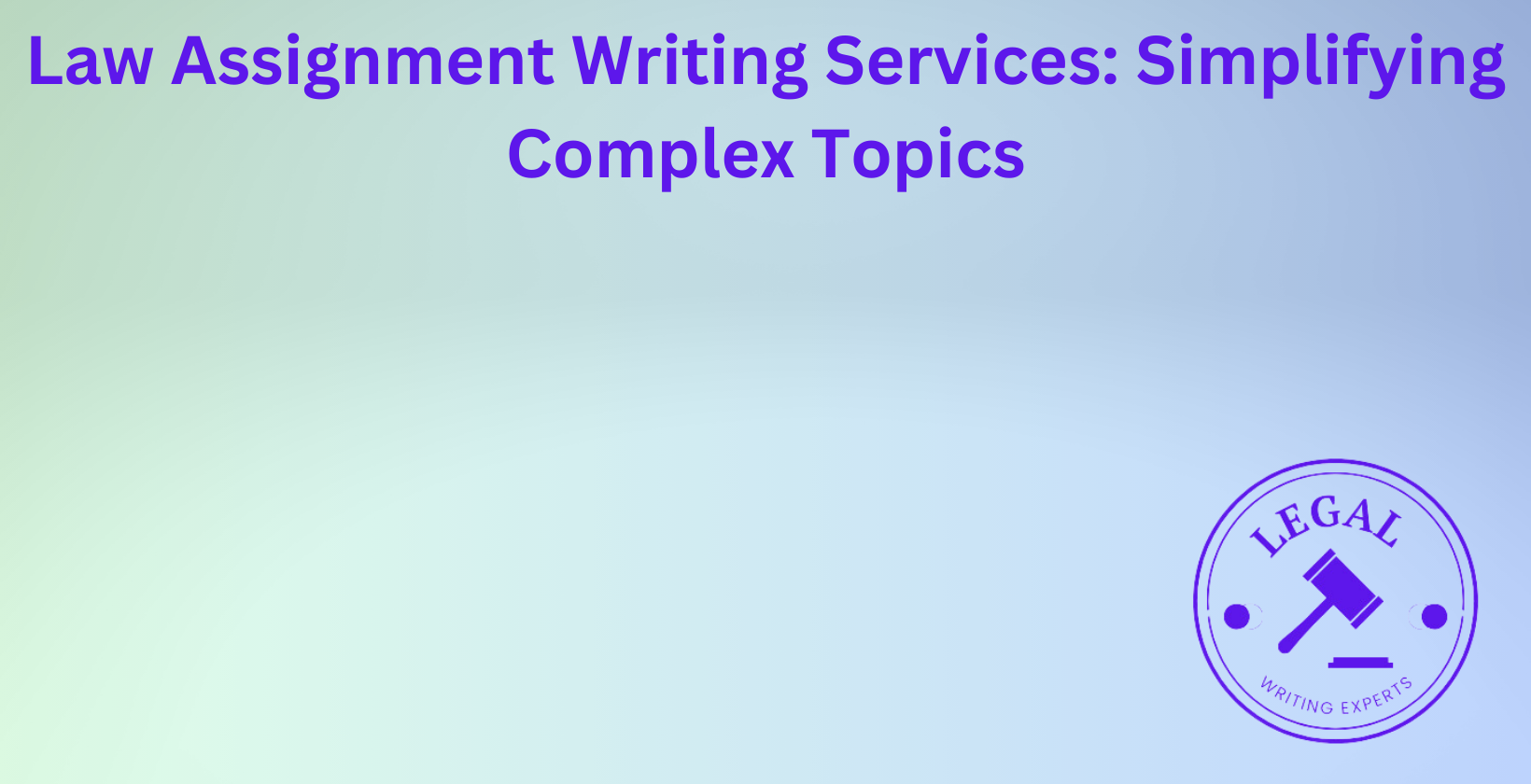 Law assignment writing service assistance