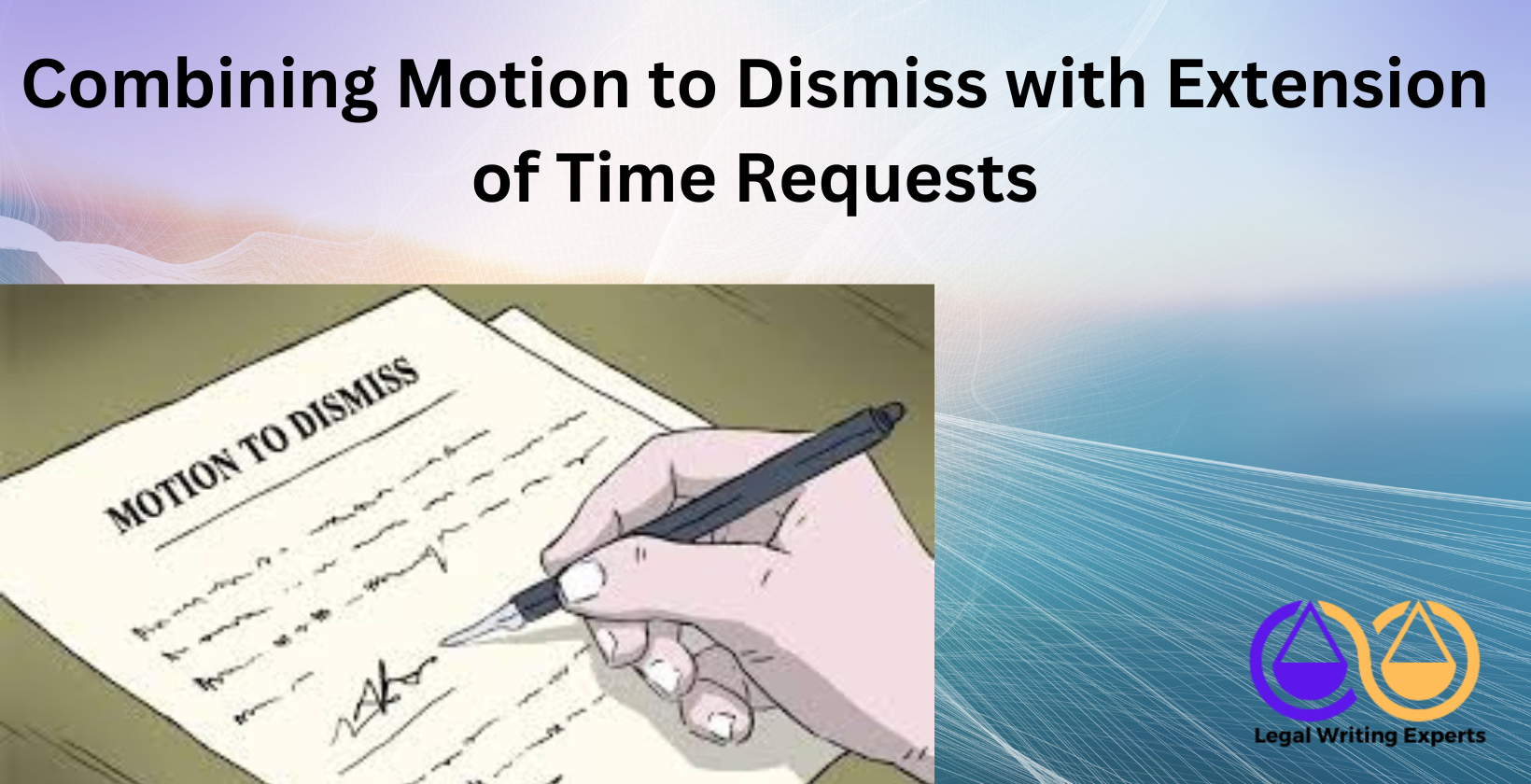 signing a motion to dismiss form