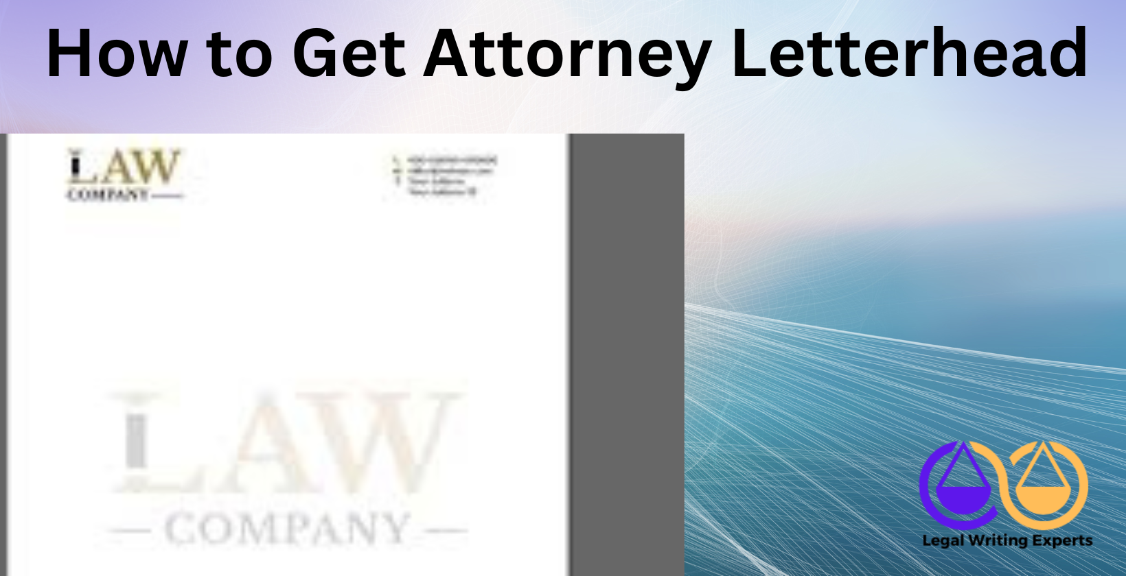 How to Get Attorney Letterhead Attorney letterhead on legal document