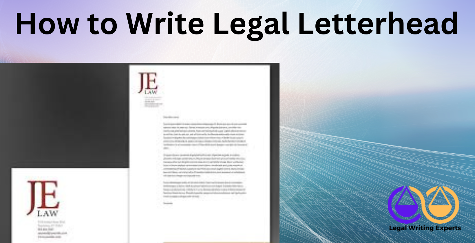 How to Write Legal Letterhead Example of legal letterhead design