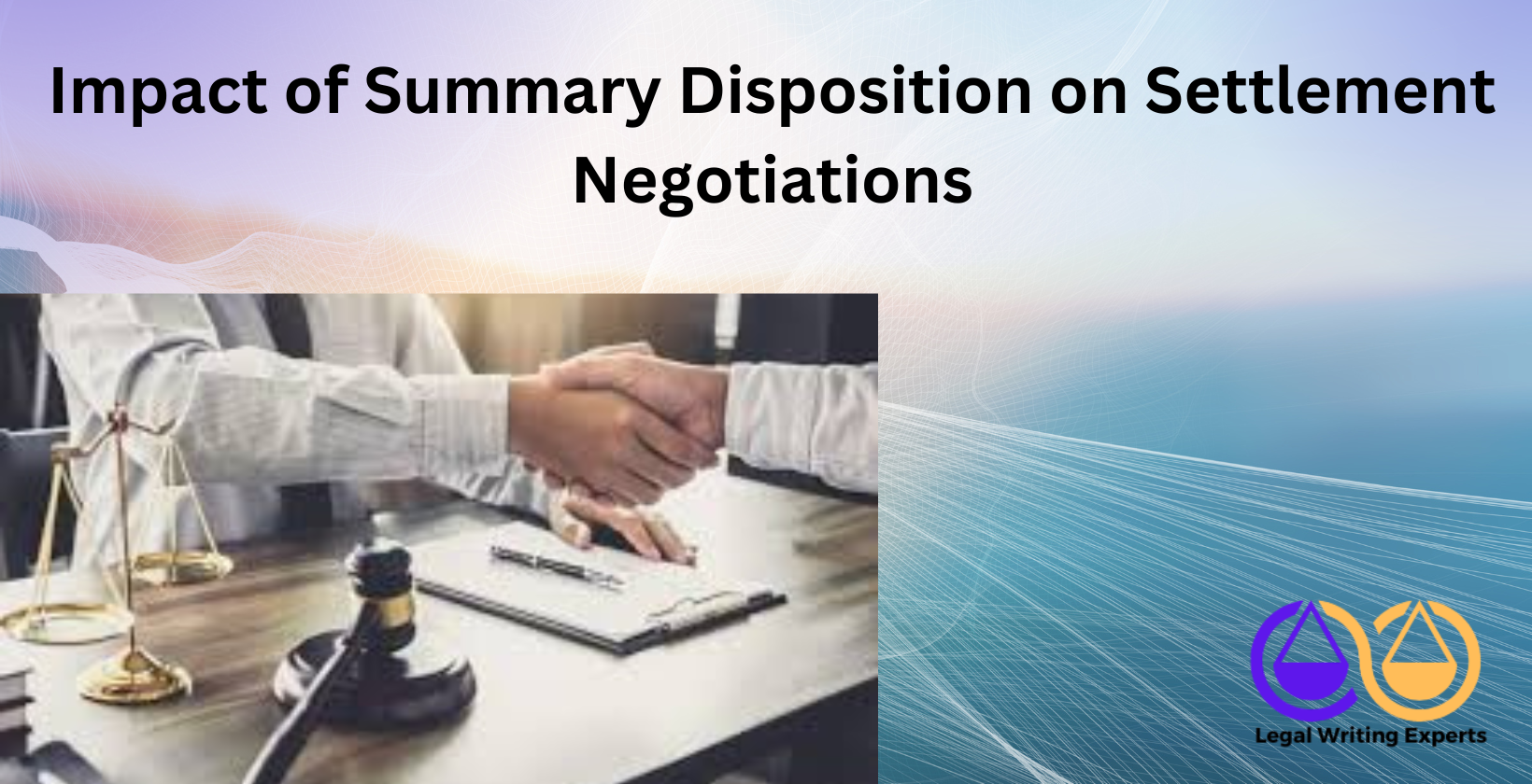 Impact of Summary Disposition on Settlement Negotiations Lawyer negotiating settlement at table
