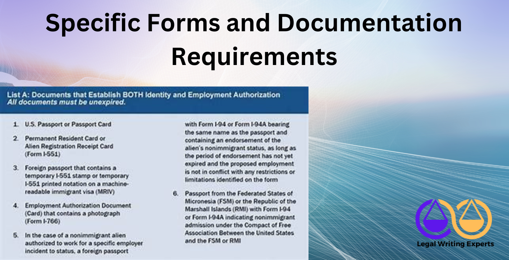 Specific Forms and Documentation Requirements Official documents and forms explained