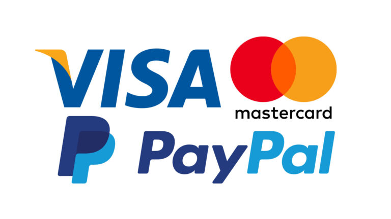 We accept Paypal, Visa and Mastercard